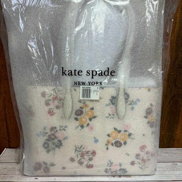 kate spade new york All Day Bouquet Toss Large Tote - Halo White - Picture 5 of 6